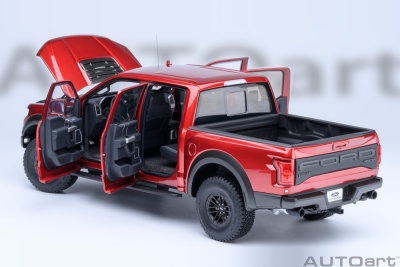 Ford F-150 Raptor Supercrew Pick Up 2017 rot Modellauto 1:18 Autoart
