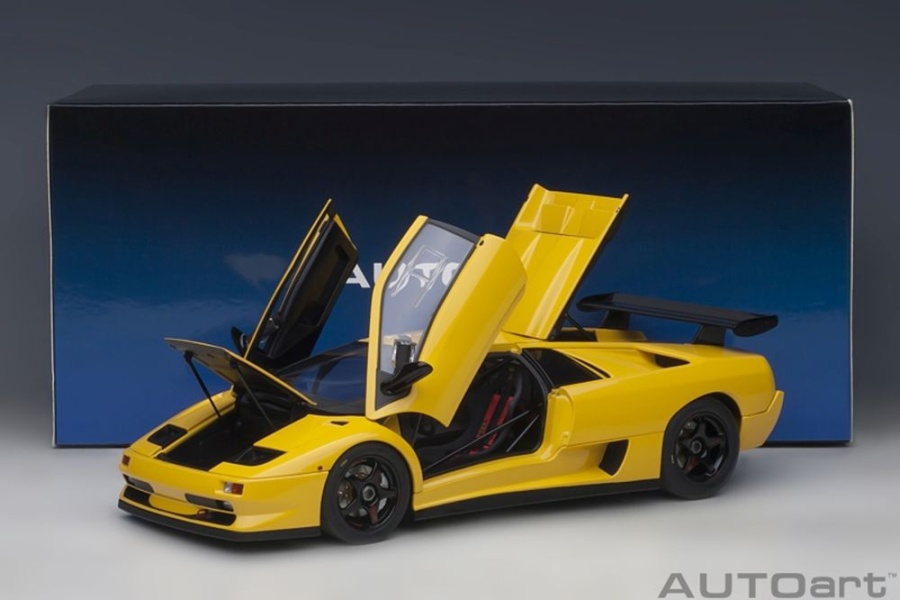 Modellauto Lamborghini Diablo SV-R gelb 1:18 Autoart bei 