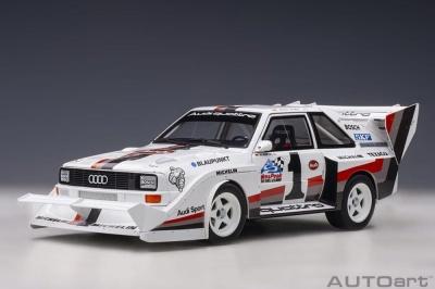 Audi Sport quattro S1 Sieger Pikes Peak 1987 #1 Walter Röhrl Modellauto 1:18 Autoart