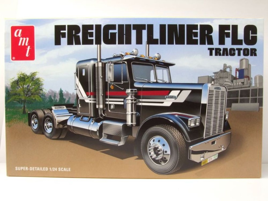 Freightliner FLC Semi Tractor Kunststoffbausatz Modellauto 1:24 AMT