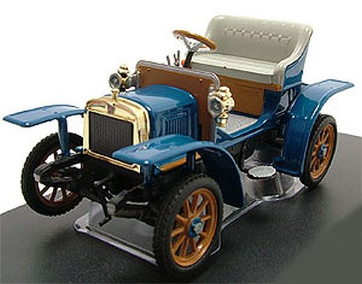 Skoda L&K Voiturette blau, Modellauto 1:43 / Abrex