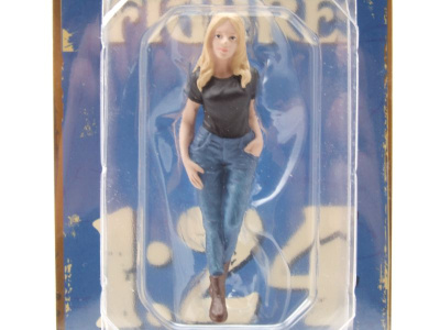 Figur Car Girls in Tees Rachel stehend für 1:18 Modelle American Diorama