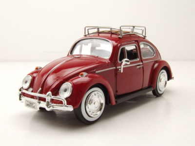 VW Käfer mit Dachgepäckträger 1966 rot...