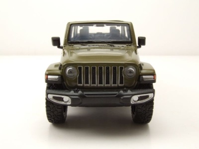 Jeep Gladiator Overland Pick Up Softtop offen 2021 oliv grün Modellauto 1:27 Motormax