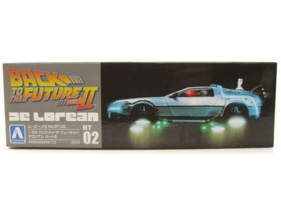 DeLorean Zurück in die Zukunft 2 Kunststoffbausatz Modellauto 1:24 Aoshima