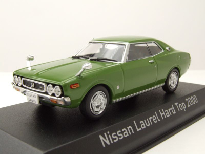Nissan Laurel Hard Top 2000 1972 grün Modellauto...