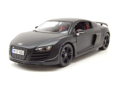 Audi R8 GT matt schwarz Modellauto 1:18 Maisto