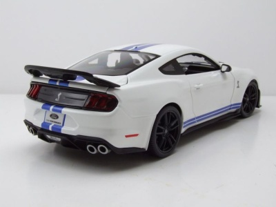 Ford Shelby Mustang GT500 2020 weiß blau Modellauto...