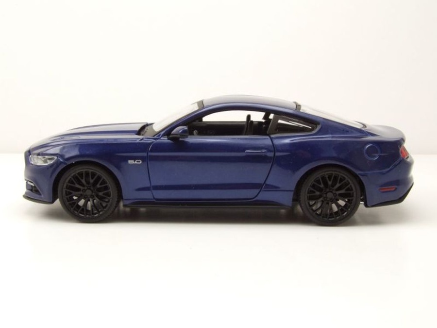 Miniature Maisto Ford Mustang GT 2015 Bleu Métallisé échelle 1:24 - Neuf MI31508BL