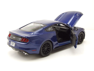 Ford Mustang GT 2015 blau metallic Modellauto 1:24 Maisto