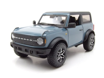 Ford Bronco 2021 blau grau Modellauto 1:24 Maisto