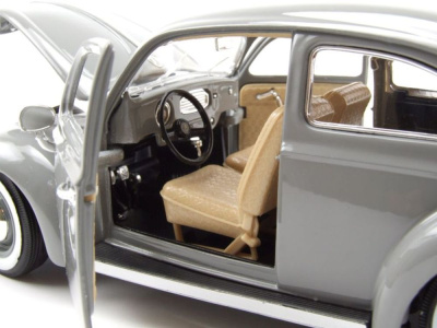 VW Käfer 1955 grau Modellauto 1:18 Bburago