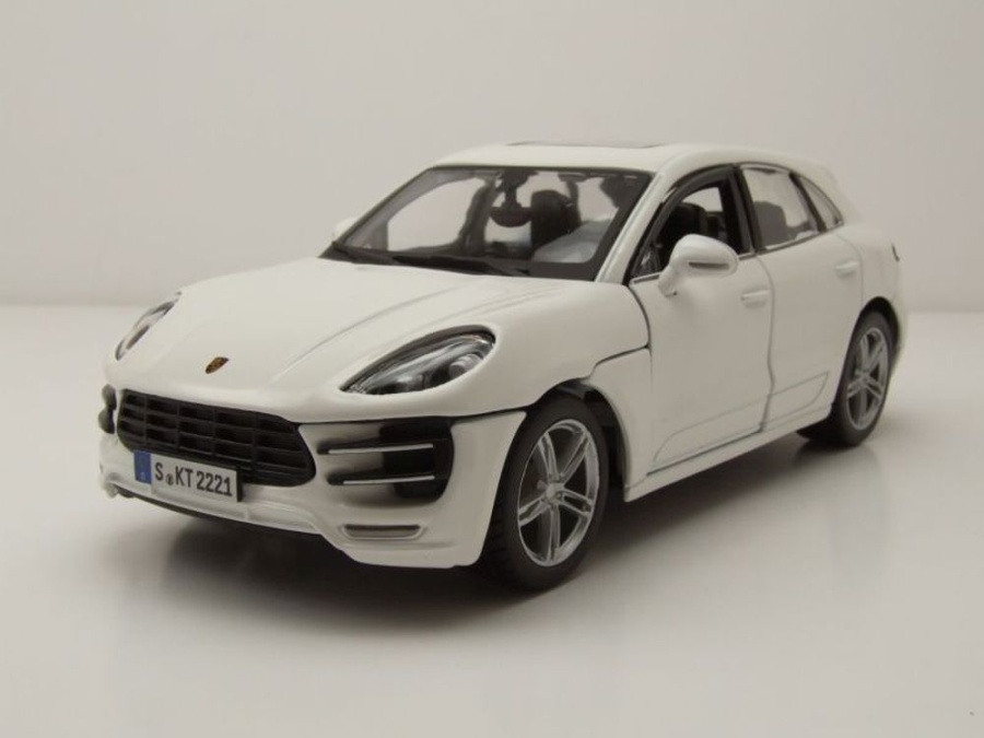 Porsche Macan 2014 weiß Modellauto 1:24 Bburago