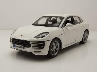 Welly Porsche Macan Turbo Weiss AB 2014 1/24 Modell Auto 