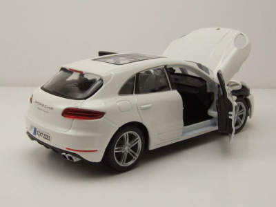 Porsche Macan 2014 weiß Modellauto 1:24 Bburago