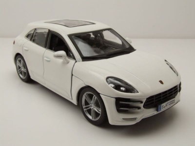 Porsche Macan 2014 weiß Modellauto 1:24 Bburago