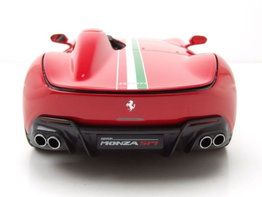 Voiture miniature Ferrari Monza SP1 grau 2018 Burago 1:18 Metallmodell sur