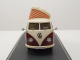 VW T1 Camper Bus Hochstelldach rot beige Modellauto 1:43 Schuco