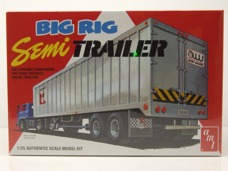 Big Rig Semi Trailer Anhänger Kunststoffbausatz...