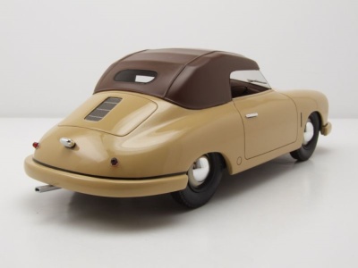 Porsche 356 Gmünd Cabrio geschlossen 1949 beige Modellauto 1:18 Schuco