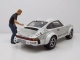 Porsche 911 Röhrl x 911 weiß mit Figur Walter Röhrl Modellauto 1:18 Schuco