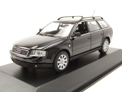 Audi A6 Avant Kombi 1997 schwarz Modellauto 1:43 Maxichamps