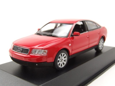 Audi A6 1997 rot Modellauto 1:43 Maxichamps