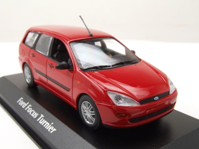 Ford Focus Turnier Kombi 1998 rot Modellauto 1:43 Maxichamps