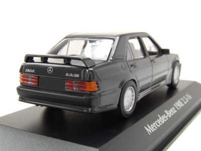 Mercedes 190E 2.3-16 W201 1984 schwarz metallic Modellauto 1:43 Maxichamps