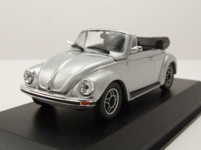 VW 1303 Käfer Cabrio 1979 silber Modellauto 1:43 Maxichamps