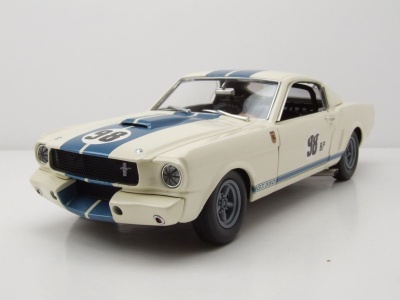 Shelby Ford Mustang GT350R #98BP The Flying Mule 1965 weiß Modellauto 1:18 Acme