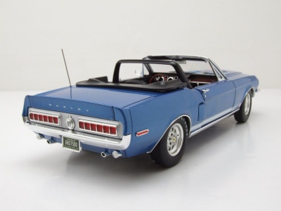 Shelby Ford Mustang GT500 Convertible 1968 blau...