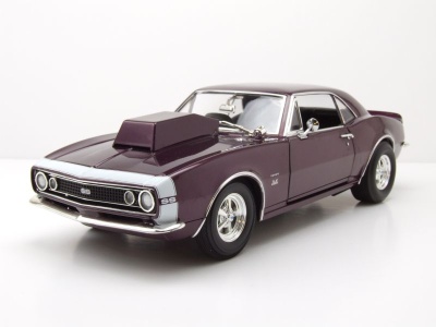 Chevrolet Camaro Drag Outlaws 1967 purple haze lila Modellauto 1:18 Acme