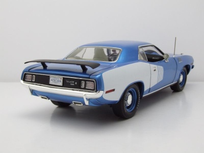 Plymouth Hemi Cuda 1971 blau weiß Modellauto 1:18 Acme