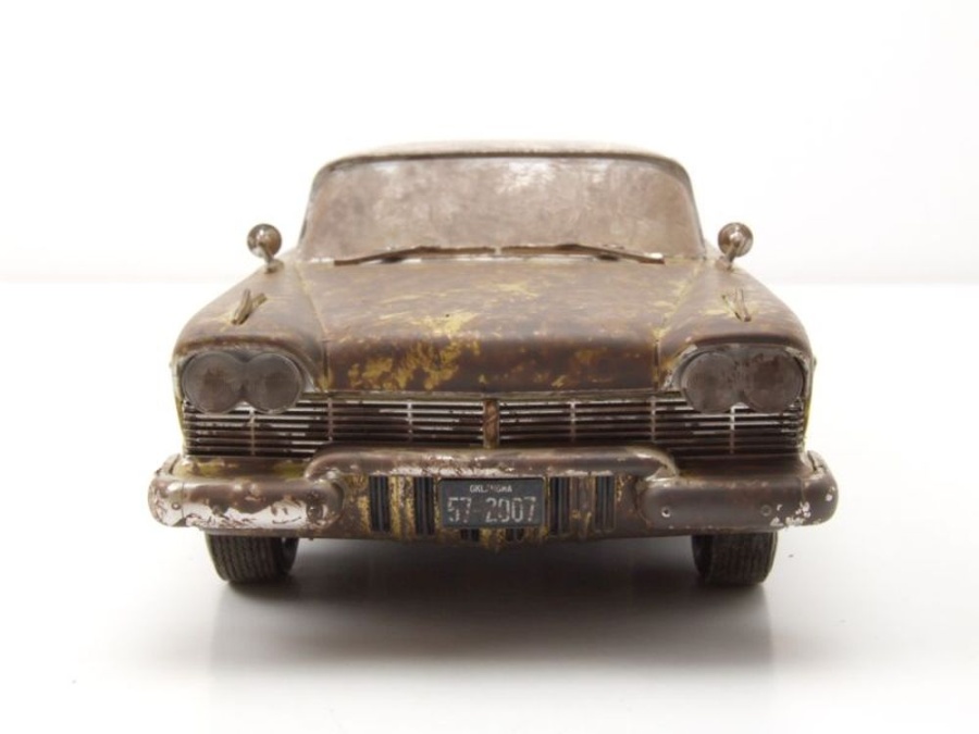 Plymouth Belvedere Tulsa Oklahoma Tulsarama 1957 gold weiß verschmutzt Modellauto 1:24 Greenlight Collectibles
