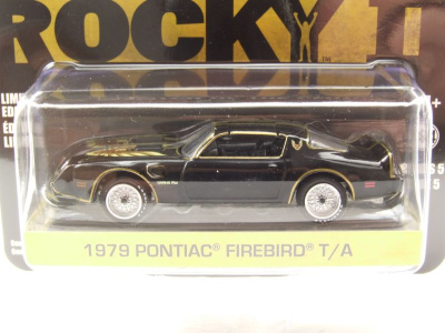 Pontiac Firebird Trans Am 1979 schwarz Rocky 2 Modellauto 1:64 Greenlight Collectibles