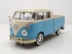 VW T1 Bus DoKa Pritsche blau beige Modellauto 1:24 Motormax