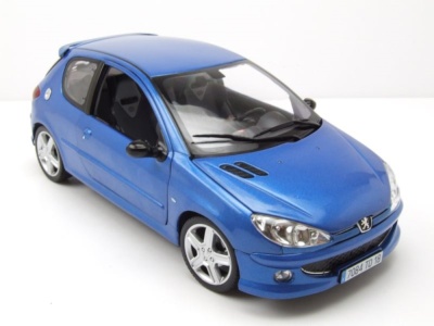 Peugeot 206 RC 2003 blau Modellauto 1:18 Norev
