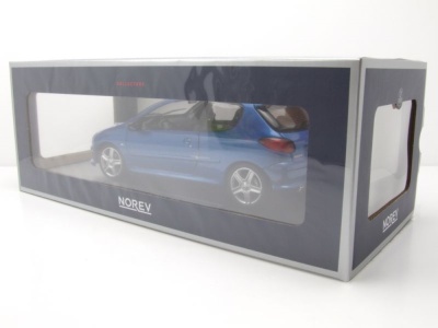 Peugeot 206 RC 2003 blau Modellauto 1:18 Norev