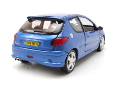 Peugeot 206 RC 2003 blau Modellauto 1:18 Norev