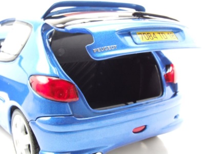 Peugeot 206 RC 2003 blau Modellauto 1:18 Norev