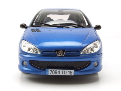 Peugeot 206 RC 2003 blau Modellauto 1:18 Norev