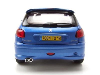 Peugeot 206 RC 2003 blau Modellauto 1:18 Norev