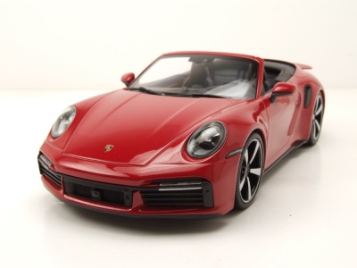 Porsche 911 (992) Turbo S Cabrio 2020 rot Modellauto 1:18...