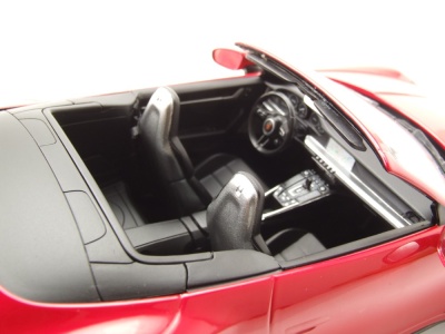 Porsche 911 (992) Turbo S Cabrio 2020 rot Modellauto 1:18 Minichamps