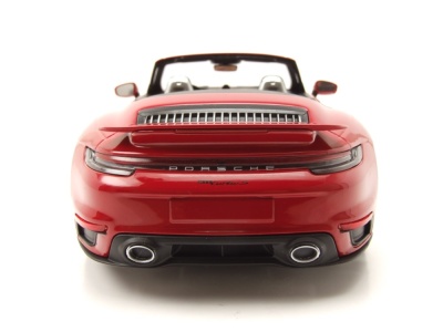 Porsche 911 (992) Turbo S Cabrio 2020 rot Modellauto 1:18 Minichamps