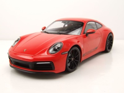 Porsche 911 Carrera 4S 2019 orange Modellauto 1:18...