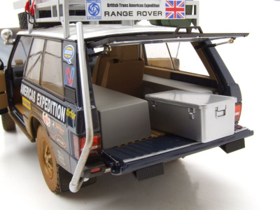 Range Rover The British Trans-Americas Expedition 1971-1972 868K verschmutzt Modellauto 1:18 Almost Real