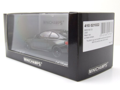 BMW M2 CS 2020 schwarz schwarze Felgen Modellauto 1:43 Minichamps