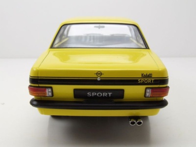 Opel Kadett B Sport 1973 gelb schwarz Modellauto 1:18 KK Scale